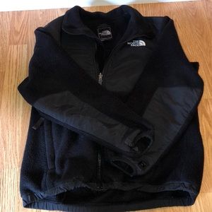 North Face Black Fleece Jacket with Paneling